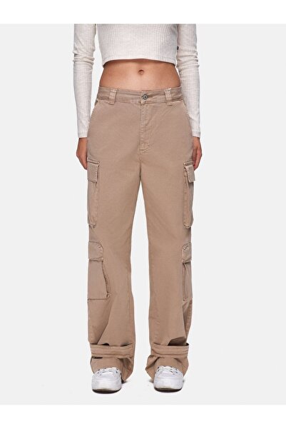 Ltb Straight Leg Cargo Gabardine Gray Trousers