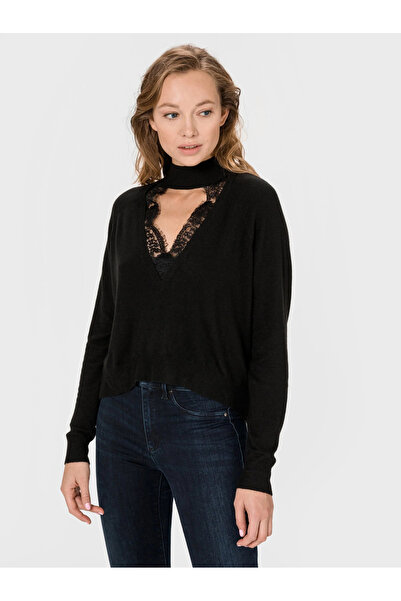Guess BLOUSE KNITWEAR BLACK SWEATER