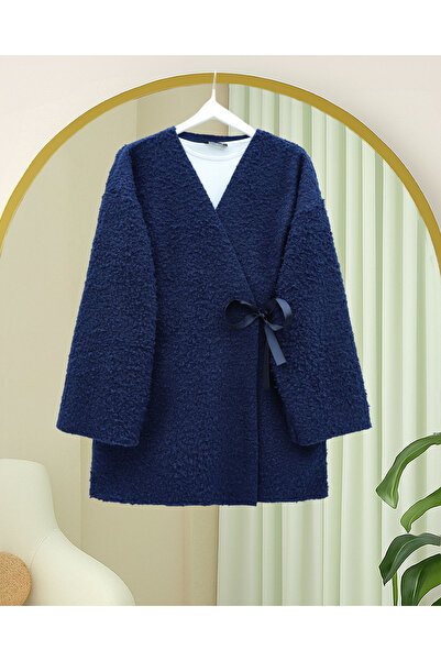 HİJABAYA Yandan Bağlamalı Buklet Kimono