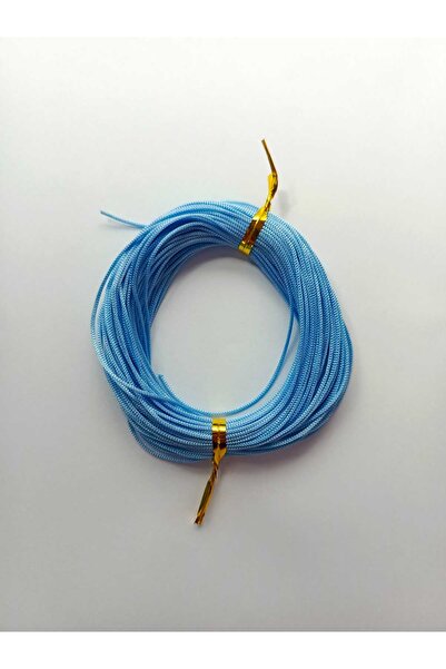 Eskişehir hobi sanat 1 mm 20 Meters Space Blue Color Parachute Cord Macrame Bracelet Necklace Jewelry Design Beading Hair Braiding Cord