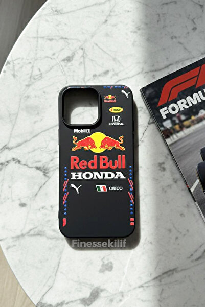Multitronic iPhone 14 Pro Max Uyumlu Redbull Tasarım Baskılı Siyah Lansman Kılıf