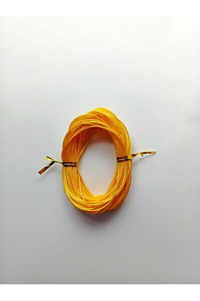 Eskişehir hobi sanat 1 mm 20 Meters Yellow Color Parachute Cord Macrame Bracelet Necklace Jewelry Design Beading Hair Braiding Cord