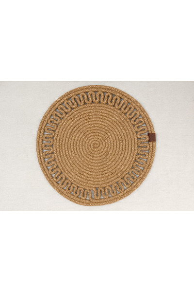 Efuliz Home Jüt Hasır Doğal Amerikan Servis - Supla, El Yapımı(Handmade) Dese...