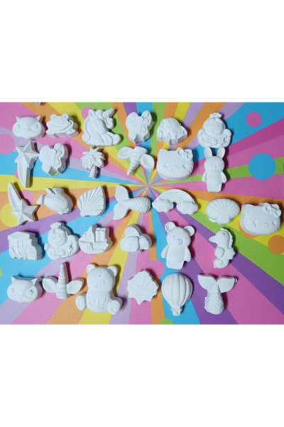 crafts tasarım atölyesi 30 Adet Taş Boyama ve El becerisi Geliştirme Seti ( Ç...