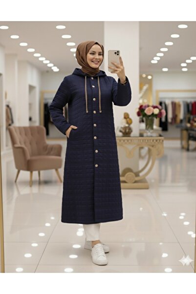 HİJABAYA Капюшон з ґудзиками спереду, з ланцюжковими деталями, капюшон з капю...