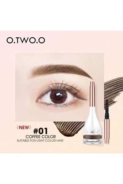 o.two.o كريم صبغ الحواجب الطبيعي 01 لون القهوة - 5 جم