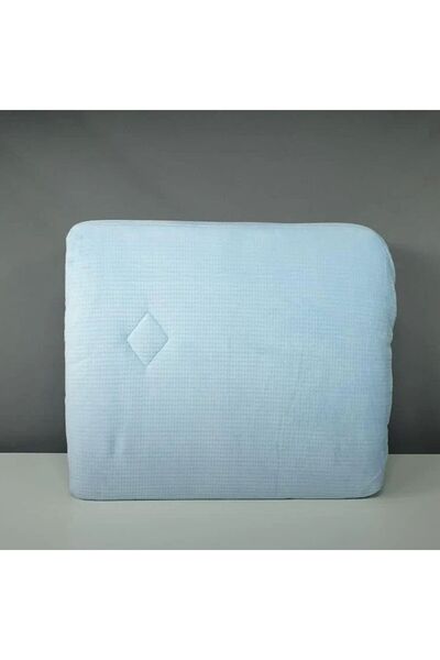 Reiashn Rahil Velvet Bedspread, Sky Blue Winter Double Size