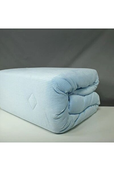 Reiashn Rahil Velvet Bedspread, Sky Blue Winter Double Size