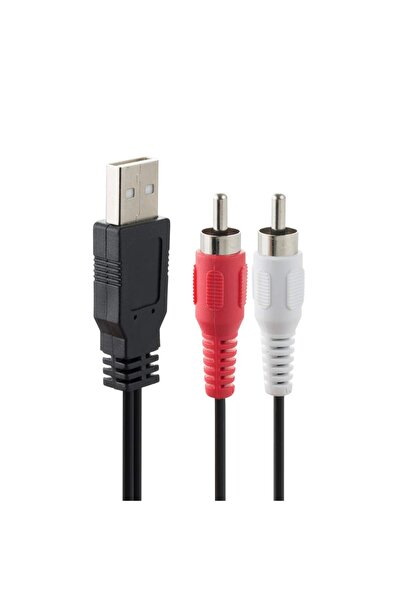 OEM USB to RCA cable, RCA to USB, audio splitter adapter cable for camcorder, 1.5 m