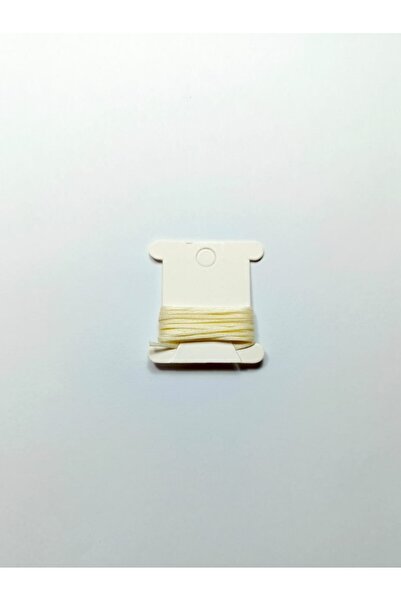 Eskişehir hobi sanat 1 mm 1 Meter Oyster Cream Color Waxed Cord Horsehair Leather Sewing Necklace Jewelry Design Bracelet Cord