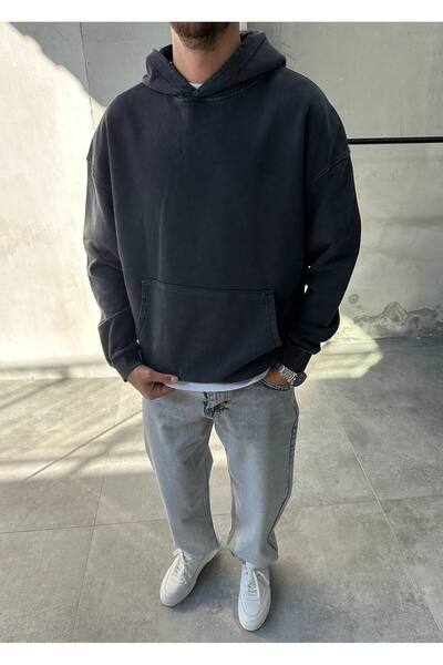 XPUPPETWEAR Acid Wash cu imprimeu supradimensionat Swea tricou