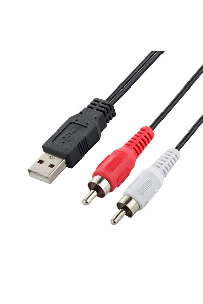 OEM USB to RCA cable, RCA to USB, audio splitter adapter cable for camcorder, 1.5 m