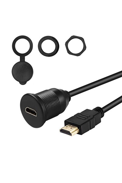 OEM USB 3.0 extension cable, double, flush mount, with mounting plate - 1m