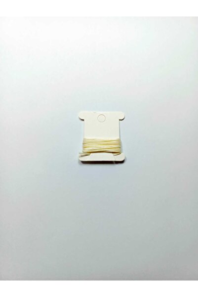 Eskişehir hobi sanat 1 mm 1 Meter Oyster Cream Color Waxed Cord Horsehair Leather Sewing Necklace Jewelry Design Bracelet Cord