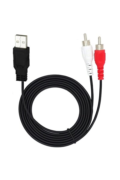 OEM USB to RCA cable, RCA to USB, audio splitter adapter cable for camcorder, 1.5 m