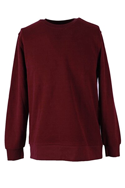 trender 0 Collar Burgundy Men's Sweater 5053