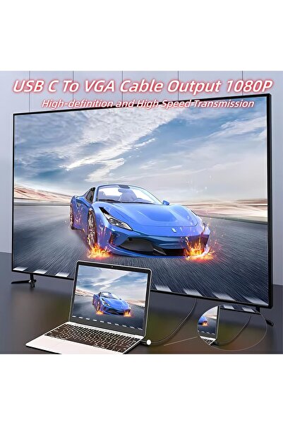 OEM Cablu USB-C la DVI, 4K la 30 Hz, 1 m, USB Tip-C la DVI Mama