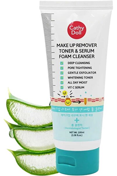 Cathy Doll تونر ومزيل مكياج كاثي دول ومنظف رغوي 100ml