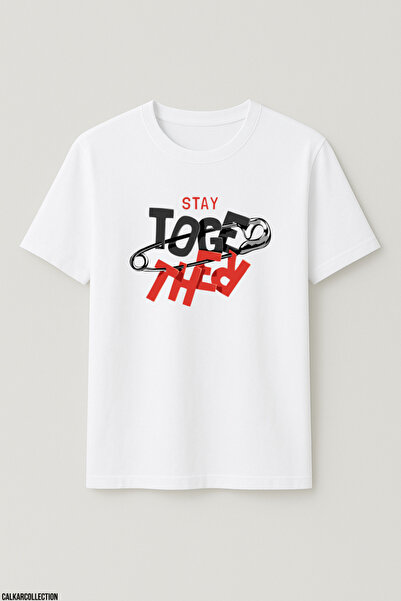 CALKARCOLLECTION Unisex Oversized Stay Together T-Shirt