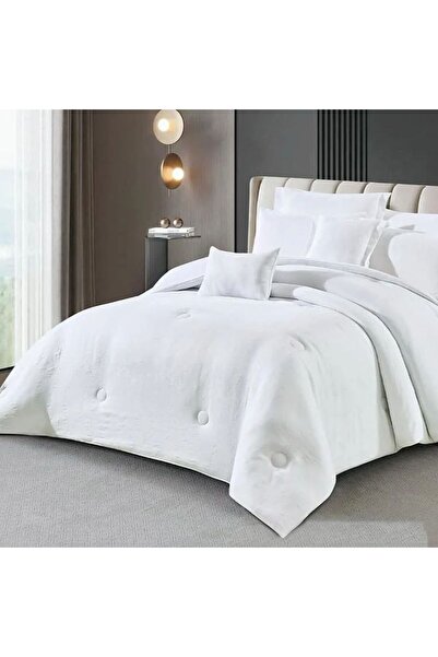 Reiashn Lorena White 8-Piece Summer Double Bedspread Set