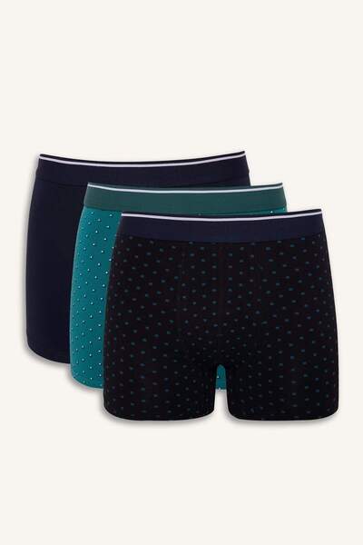DeFacto Regular Fit Polka Dot 3-pack Boxer F9903AX25WN