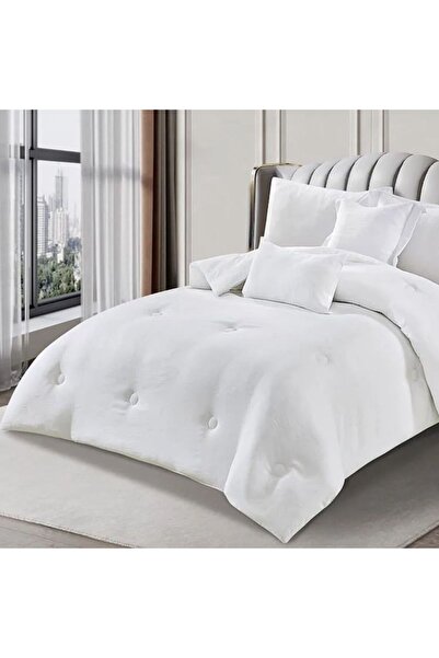 Reiashn Lorena White 5-Piece Summer Single and a Half Bedspread Set