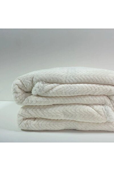 Reiashn Smart flannel blanket, off-white, double size, 220*240 cm