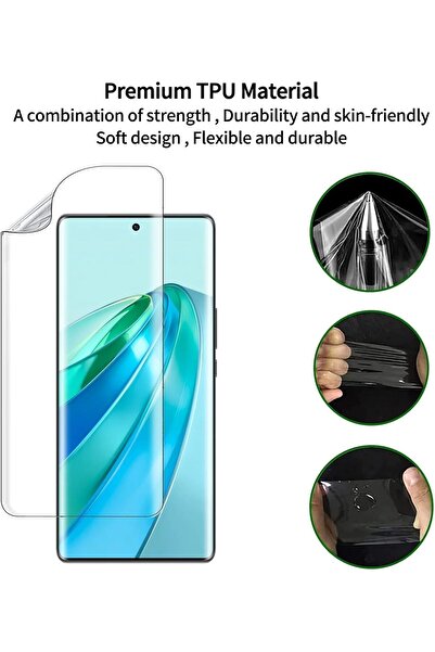 Generic Screen protector compatible with Honor X9A, HD clarity, flexible TPU, supports easy installation, 2 pieces