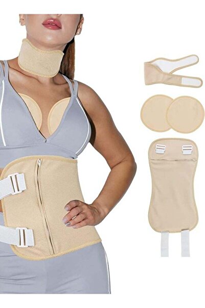 Arabest مجموعة زيت الخروع، مع حزام قابل للتعديل وجيب، لإزالة سموم الكبد (مجمو...