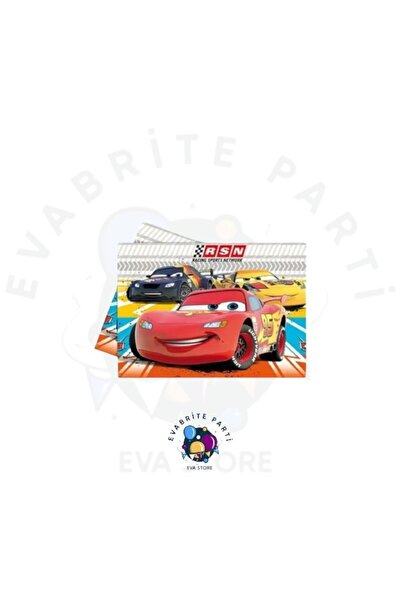 Evabrite Cars Themed Party Set for 16 People - Birthday Celebration Supplies