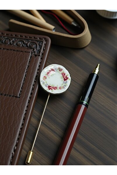 Rika Spolia & Co. Mini Porselen Tabak Broş