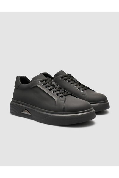 Cabani 100% Nubuck Leather Black Men's Sneaker