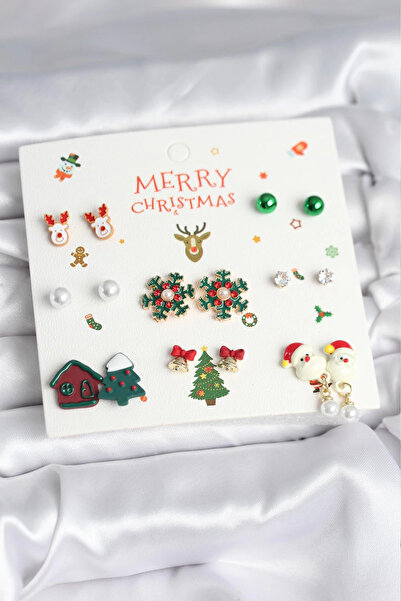 Clariss New Year Themed 8 Pair Earring Set