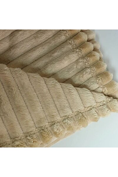 Reiashn Pillow soft blanket, beige color, double size, 230*260 cm