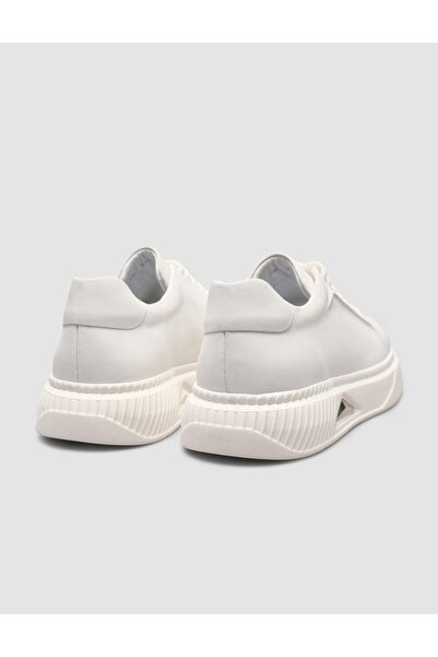 Cabani 100% Nubuck Leather White Men's Sneaker