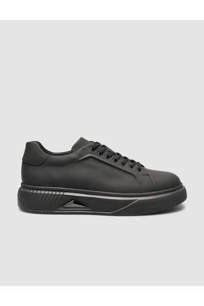 Cabani 100% Nubuck Leather Black Men's Sneaker