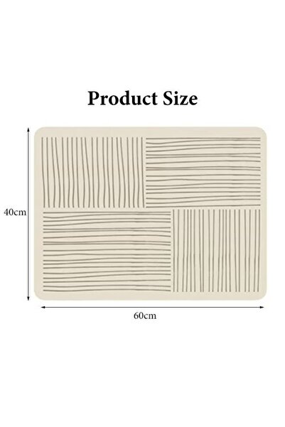 Generic 30x40cm Coffee Mat Dish Drying Pad Multifunctional Kitchen Countertop Absorbent Mat Drying Mat