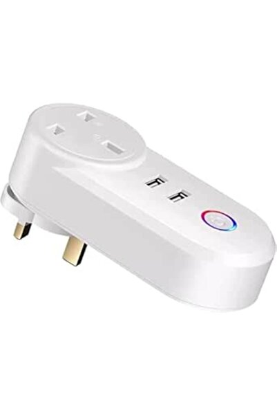 Makayuron WiFi Smart Plug with 2 USB Ports, Tuya App Remote Control, Alexa/Google/Siri Compatible, 16A