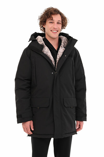 lumberjack Ml Enigma 3Le-86 5Pr Black Men's Long Coat