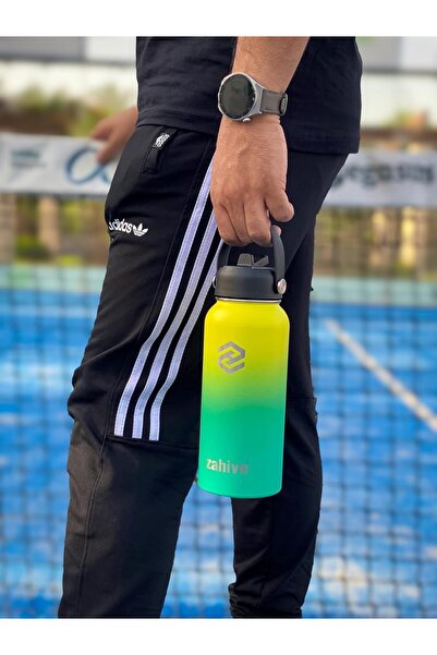 Zahive 1L Stainless Steel Insulated Water Bottle (Yellow Green)