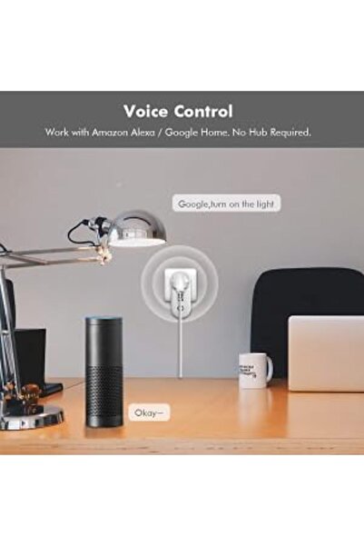 Generic WiFi Smart Plug with 2 USB Ports — Tuya App Remote Control, Timer, Alexa/Google/Siri, 16A