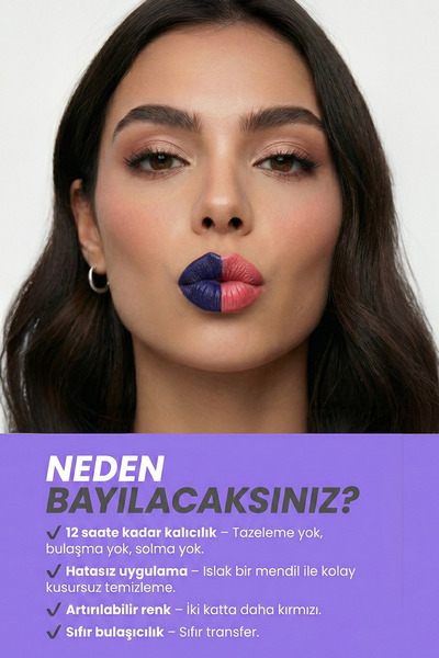 Beautimoly Dudak Dövmesi Uzun Süre Kalıcı Lip Stain Dönüşen Renk “Daydream”