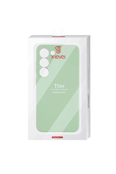 Samsung Husa X-Level Thin pentru J6 Plus - MicroFiber, Light Green