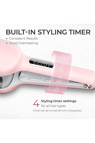 TYMO ROVY Hair Waver Crimper - Deep Waver Curling Iron, 32mm, Pink