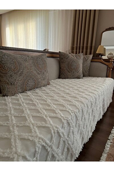 DANTEELHOME Lisbon Sofa Cover 100 X 240 cm Cream