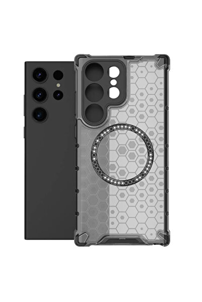 Samsung Θήκη HoneyComb για S23 Ultra (S918), Μαγνητική Θήκη MagCare, Γωνίες A...