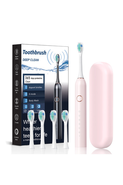 OEM Adult Smart Sonic Electric Toothbrush 6 Modes Soft Bristles Home Whitening