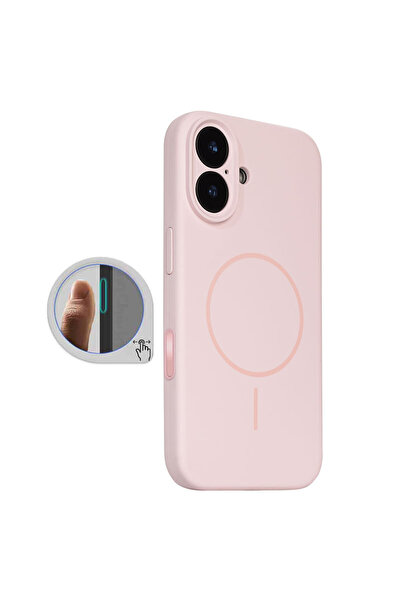 Apple Husa MagThin pentru iPhone 16 Plus, SoftTouch, Camera Control, TPU, Lig...