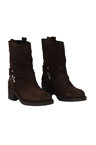 Bueno Shoes Brown Suede Women's Heeled Boots 39Wb1430
