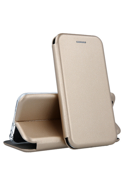 Samsung Husa Flip pentru A22 4G - Magnetic Shell, Gold